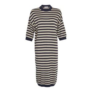 MSCH Copenhagen Wool Wagna 3/4 Sleeve Striped Knit Dress